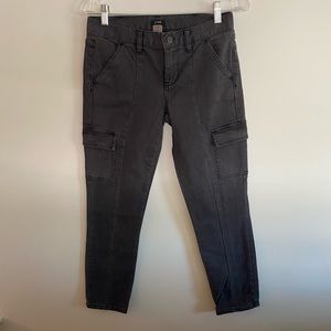 J Crew city for pants Gray with cargo pockets size 27